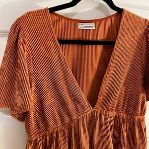 Shimmery pink Urban Outfitters top size large